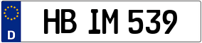Trailer License Plate